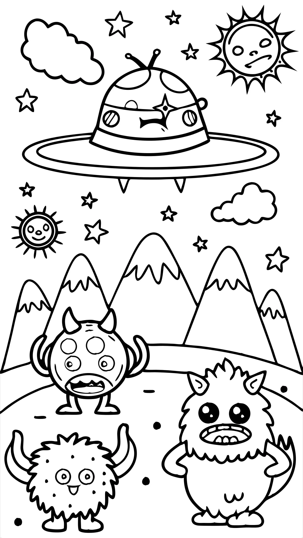 monsters vs aliens coloring pages